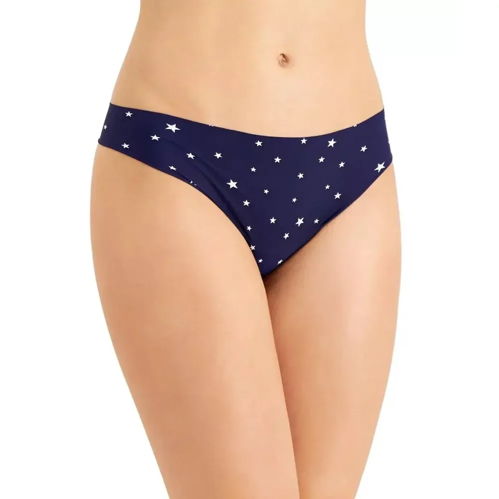 Lot Thong Panties Underwear 9 Alfani Womens XL Gray Leopard Beige Blue Nude